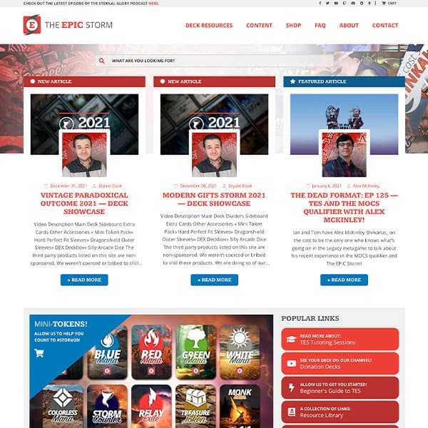 The EPIC Storm Website